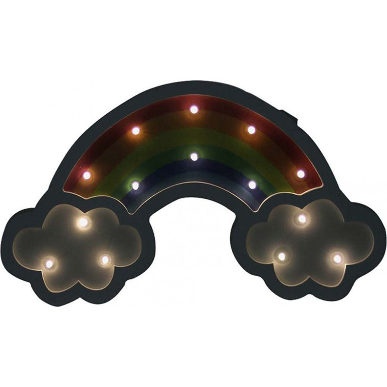 Zoomie Kids Luminous Wooden Rainbow Wall Décor Wayfair.co.uk